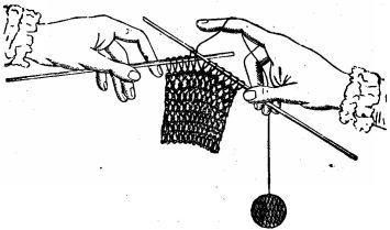 How to knit purling